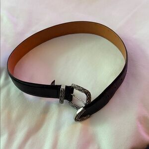Brighton Black and Silver Women's Belt